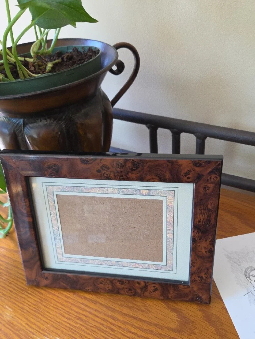 Holden Burl Wood Grain Picture Frame in Brown